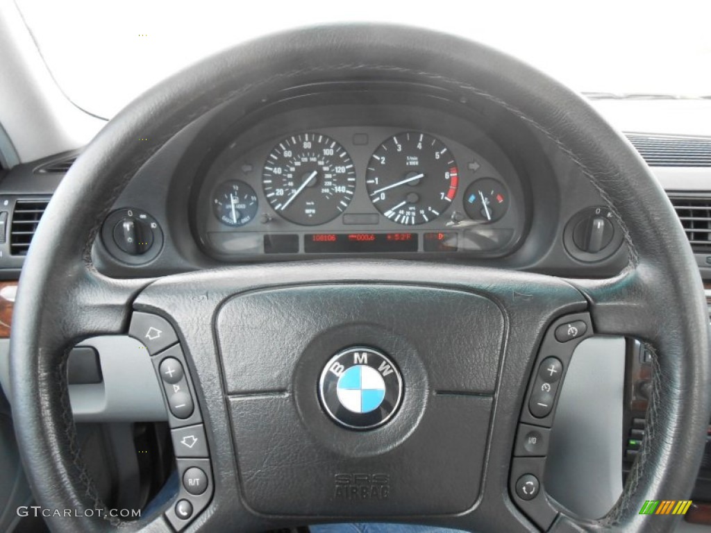 2000 BMW 7 Series 740iL Sedan Grey Steering Wheel Photo #77903167