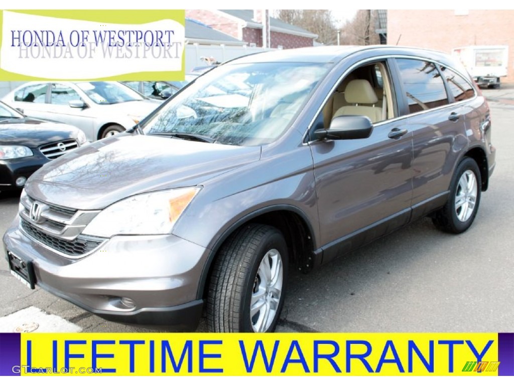 2011 CR-V EX 4WD - Urban Titanium Metallic / Ivory photo #1