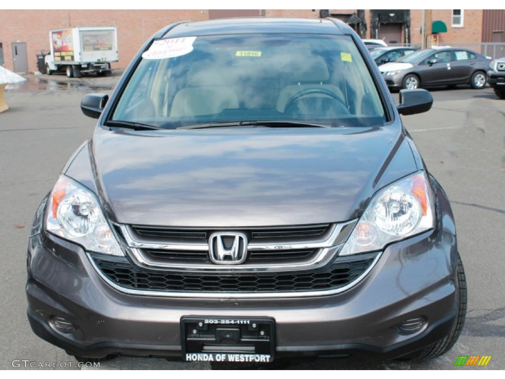 2011 CR-V EX 4WD - Urban Titanium Metallic / Ivory photo #2