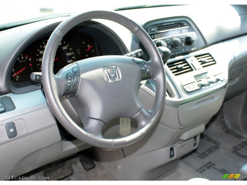 2010 Honda Odyssey EX-L Gray Steering Wheel Photo #77903845