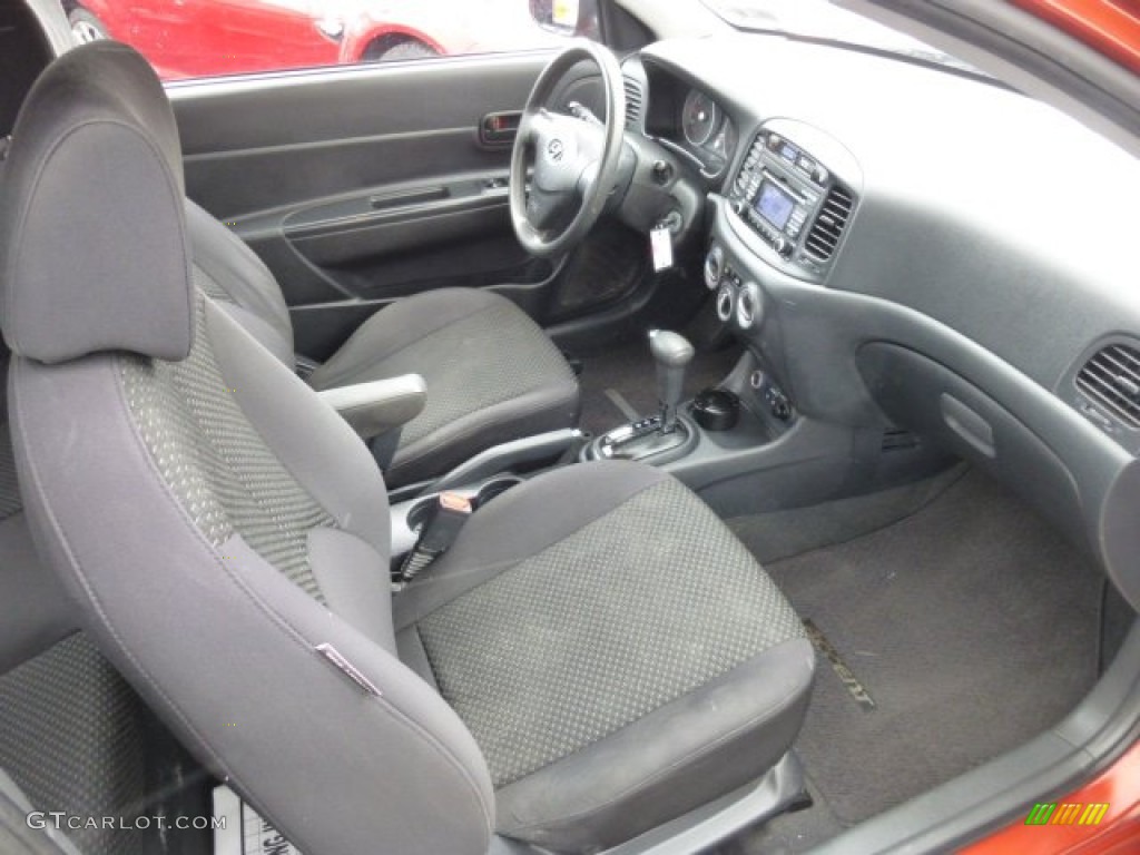 Black Interior 2010 Hyundai Accent GS 3 Door Photo #77904124