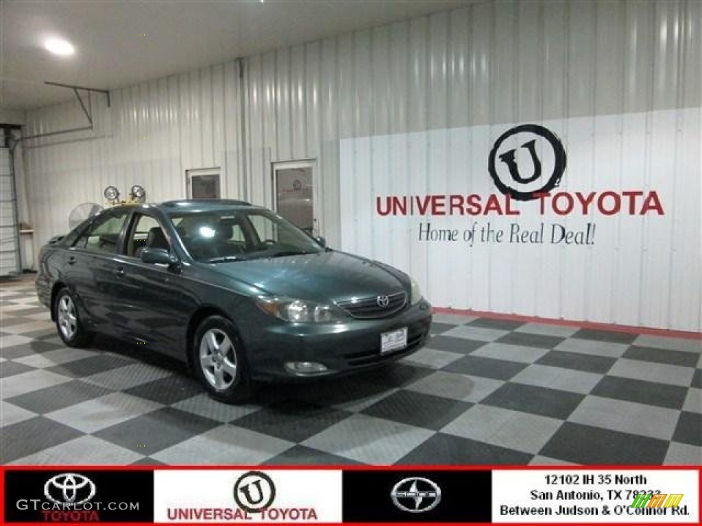 2003 Camry SE V6 - Aspen Green Pearl / Taupe photo #1