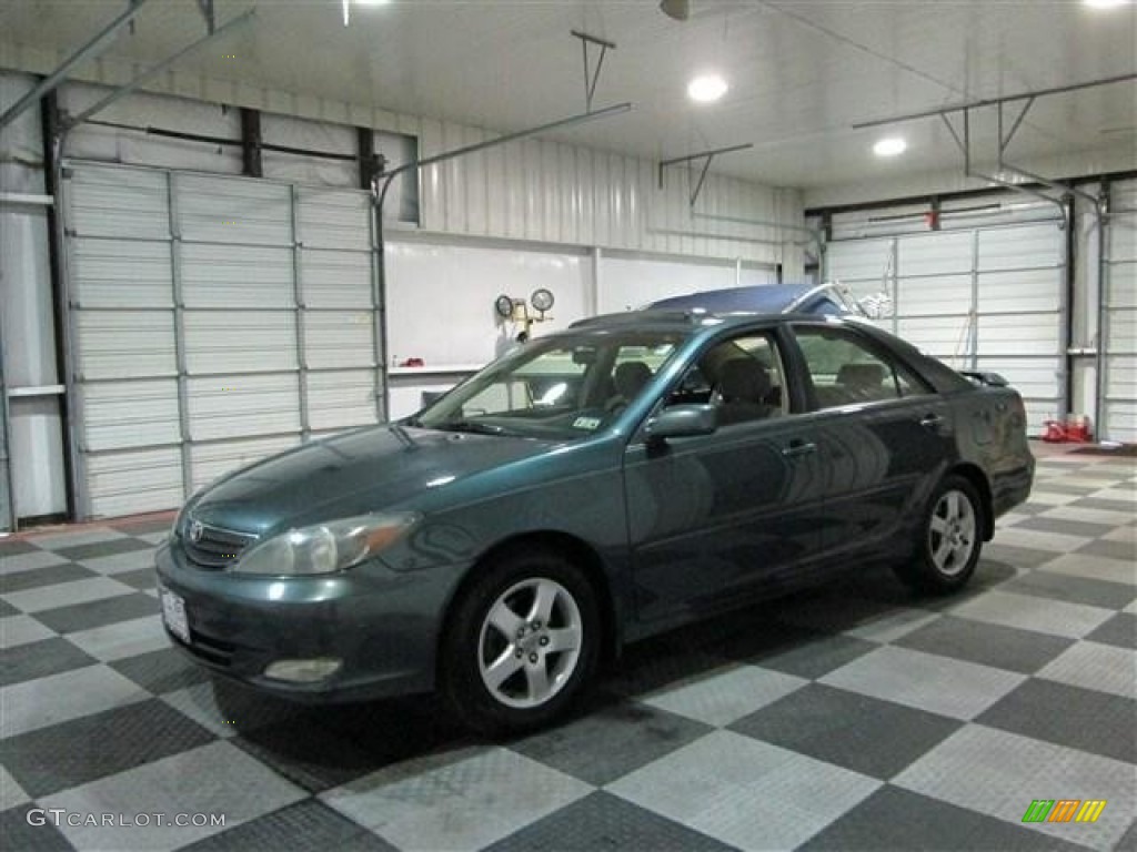 2003 Camry SE V6 - Aspen Green Pearl / Taupe photo #4