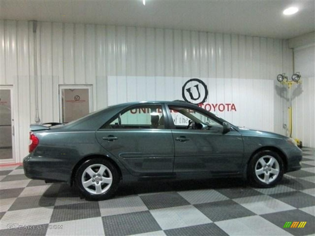2003 Camry SE V6 - Aspen Green Pearl / Taupe photo #7