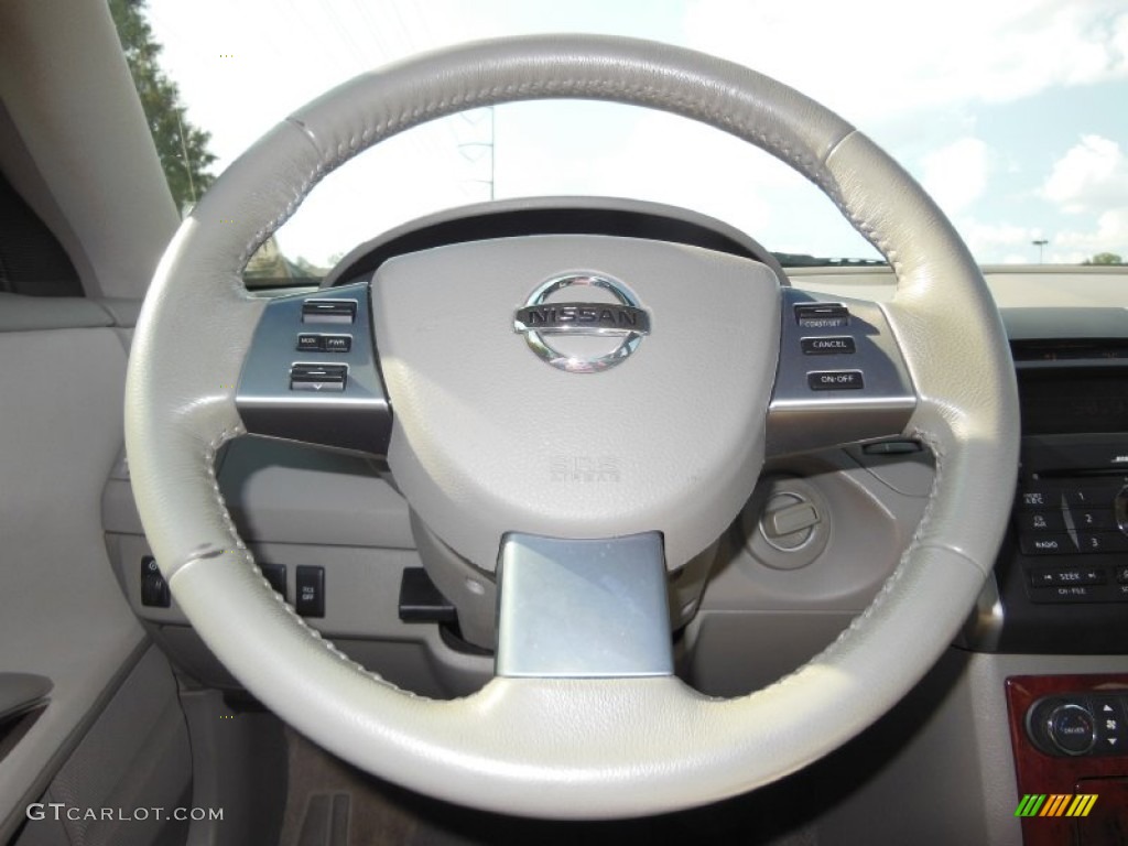 2007 Nissan Maxima 3.5 SL Frost Steering Wheel Photo #77905858