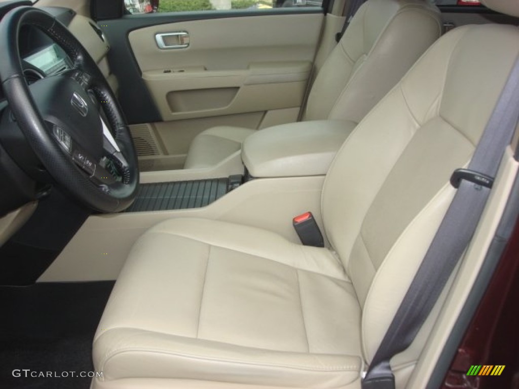 Beige Interior 2010 Honda Pilot Touring Photo #77905918