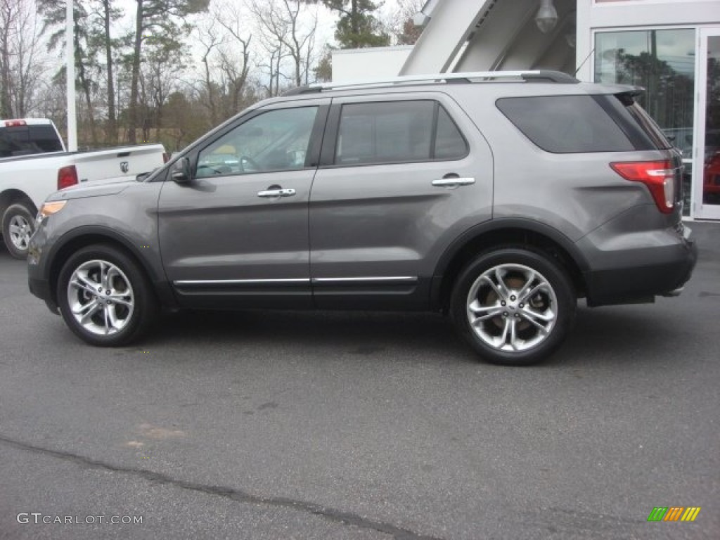 2013 Explorer Limited 4WD - Sterling Gray Metallic / Charcoal Black photo #8