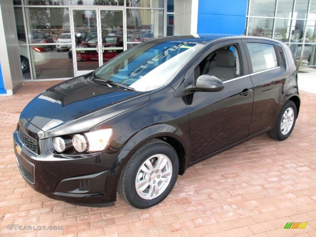 Black Granite Metallic 2013 Chevrolet Sonic LT Hatch Exterior Photo #77907481