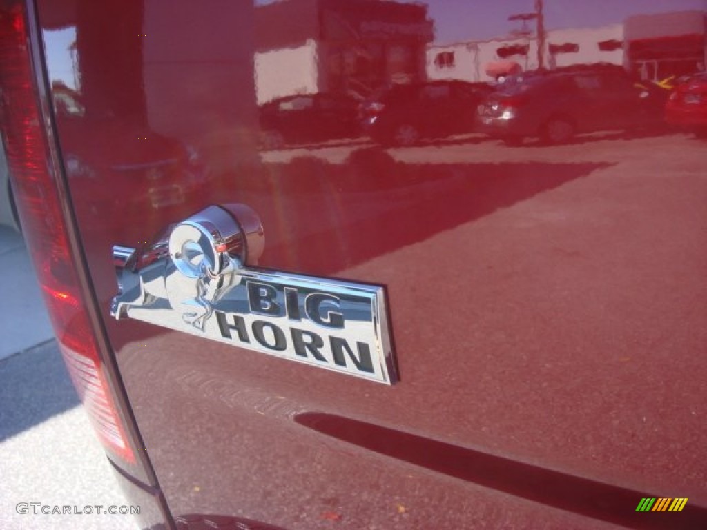 2011 Ram 1500 Big Horn Crew Cab 4x4 - Deep Cherry Red Crystal Pearl / Dark Slate Gray/Medium Graystone photo #25