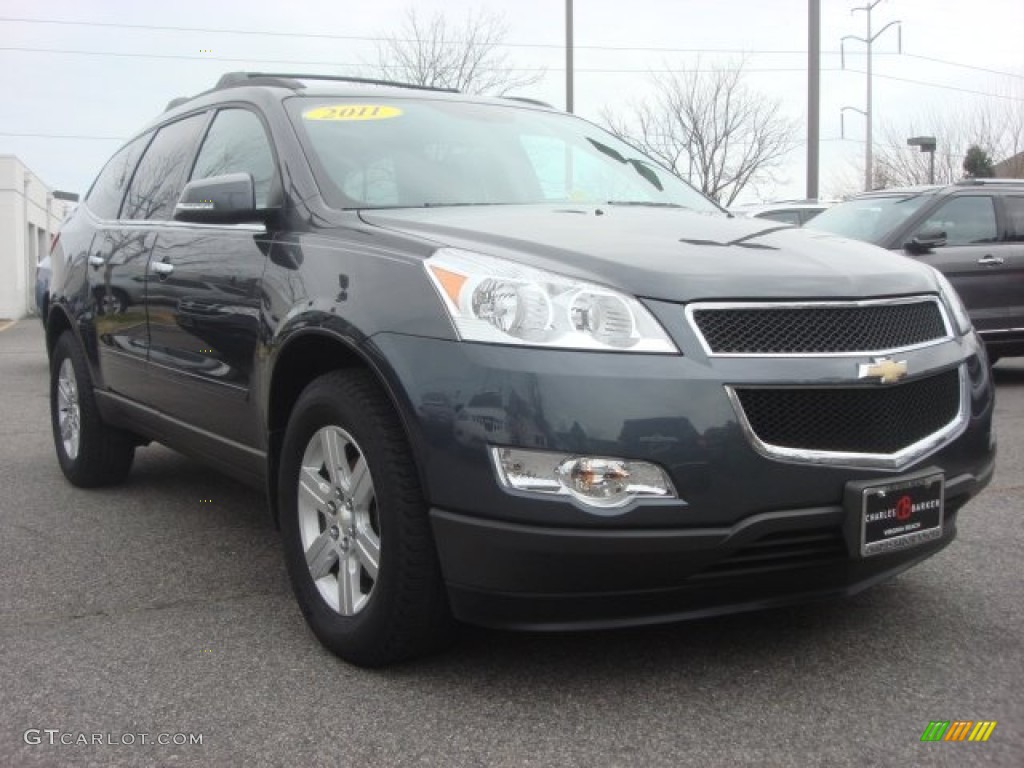 2011 Traverse LT - Cyber Gray Metallic / Ebony/Ebony photo #1