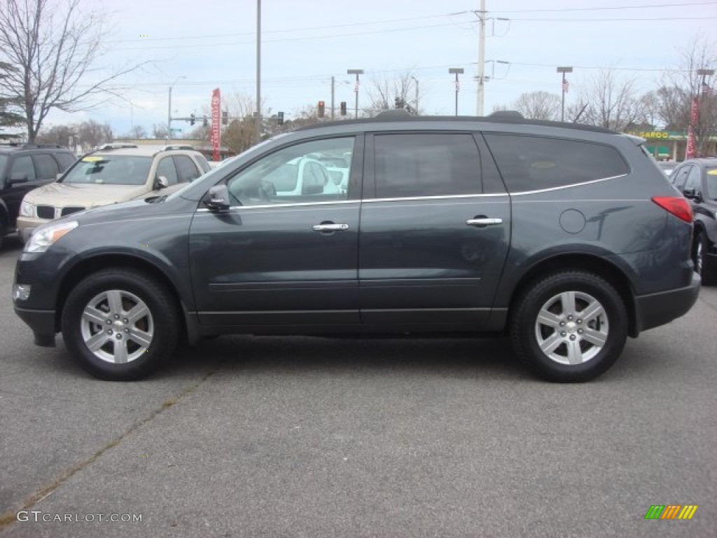 2011 Traverse LT - Cyber Gray Metallic / Ebony/Ebony photo #7