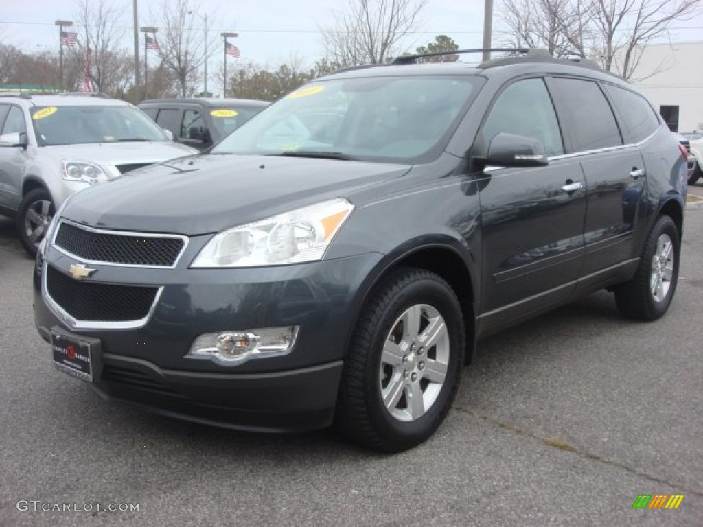2011 Traverse LT - Cyber Gray Metallic / Ebony/Ebony photo #8