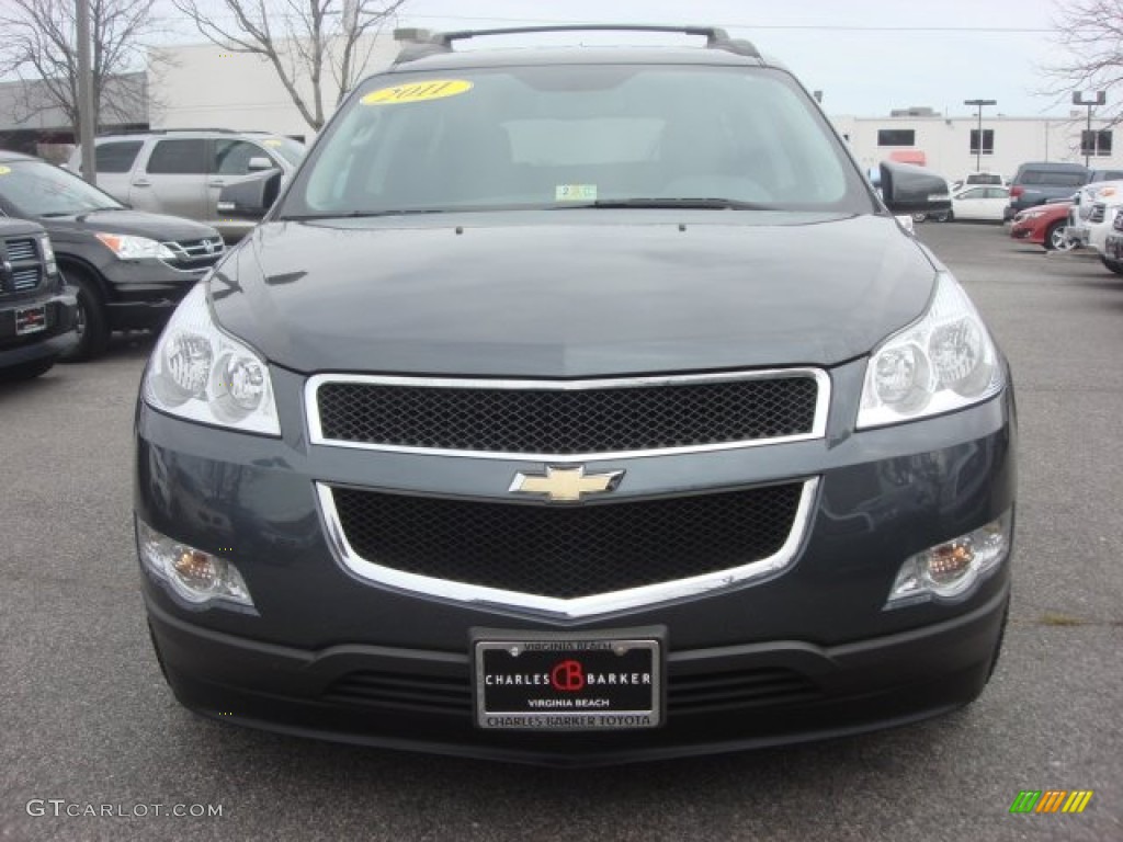 2011 Traverse LT - Cyber Gray Metallic / Ebony/Ebony photo #9