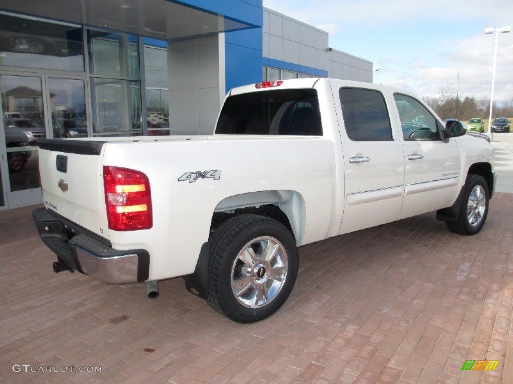 2013 Silverado 1500 LT Crew Cab 4x4 - White Diamond Tricoat / Ebony photo #11