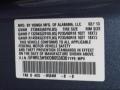 B564M: Celestial Blue Metallic 2013 Honda Odyssey Touring Color Code