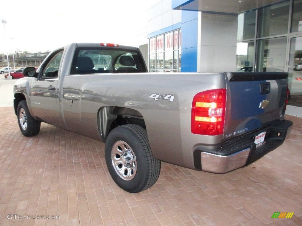 2013 Silverado 1500 LS Regular Cab 4x4 - Graystone Metallic / Dark Titanium photo #2