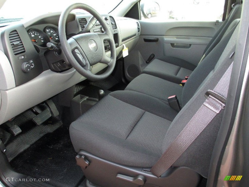 Dark Titanium Interior 2013 Chevrolet Silverado 1500 LS Regular Cab 4x4 Photo #77909350
