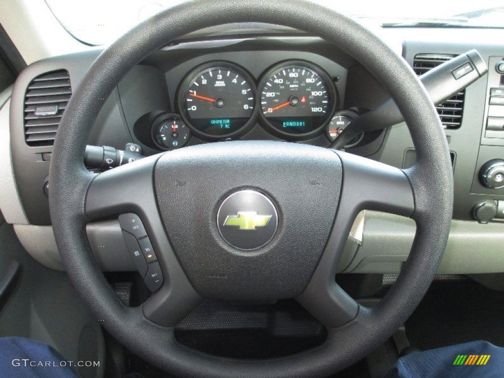 2013 Chevrolet Silverado 1500 LS Regular Cab 4x4 Dark Titanium Steering Wheel Photo #77909368