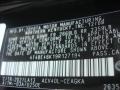 202: Black 2009 Toyota Camry XLE Color Code