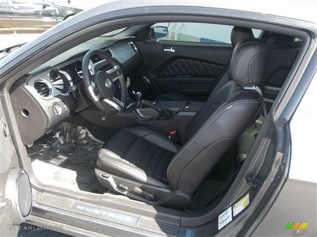 Charcoal Black Interior 2014 Ford Mustang GT Premium Coupe Photo #77909785