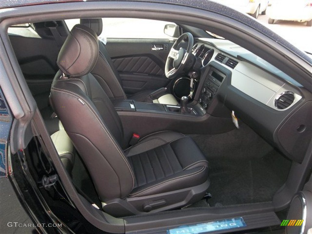 Charcoal Black Interior 2014 Ford Mustang GT Premium Coupe Photo #77910094