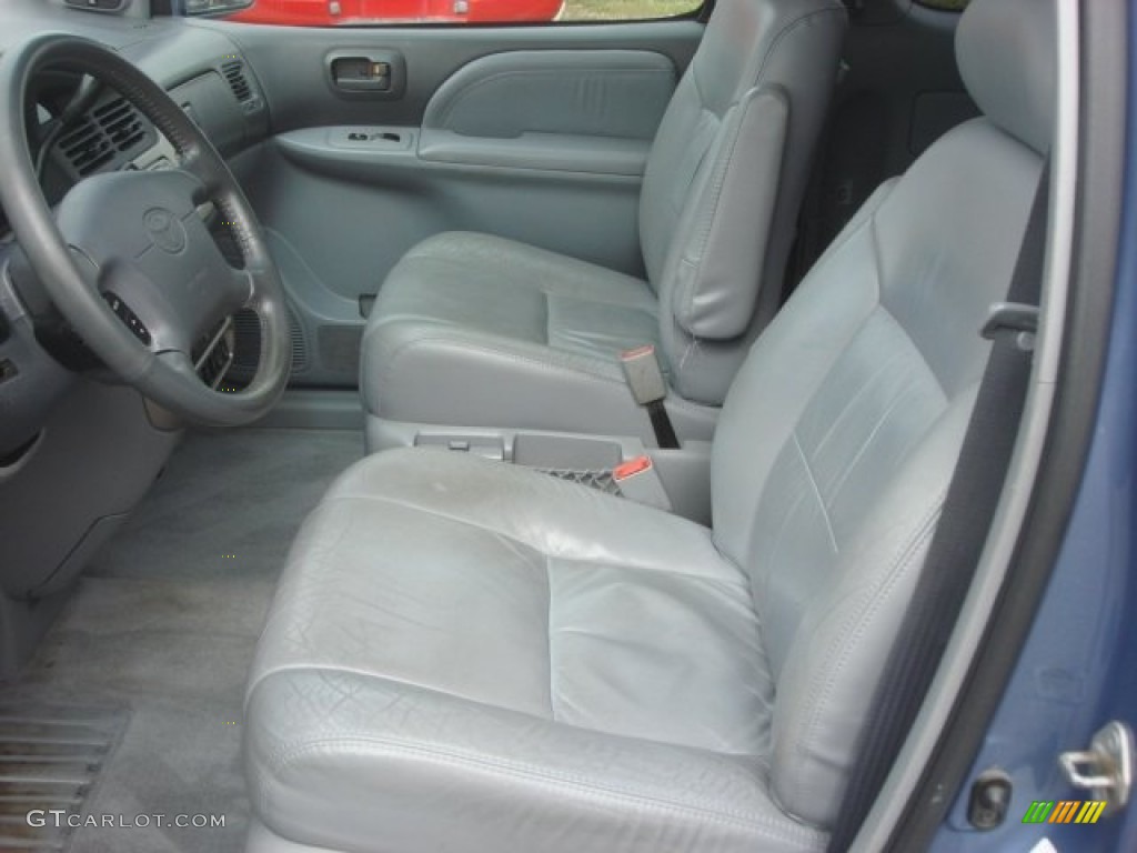 2003 Sienna XLE - Denim Blue Pearl / Gray photo #10