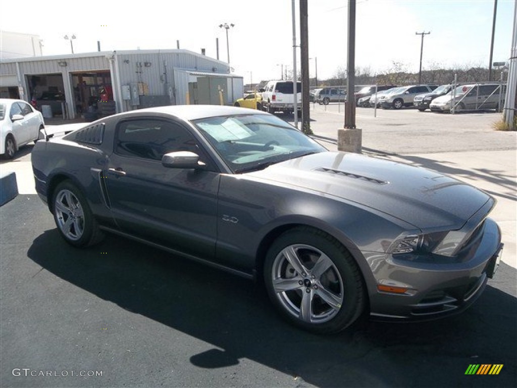Sterling Gray 2014 Ford Mustang GT Premium Coupe Exterior Photo #77910385