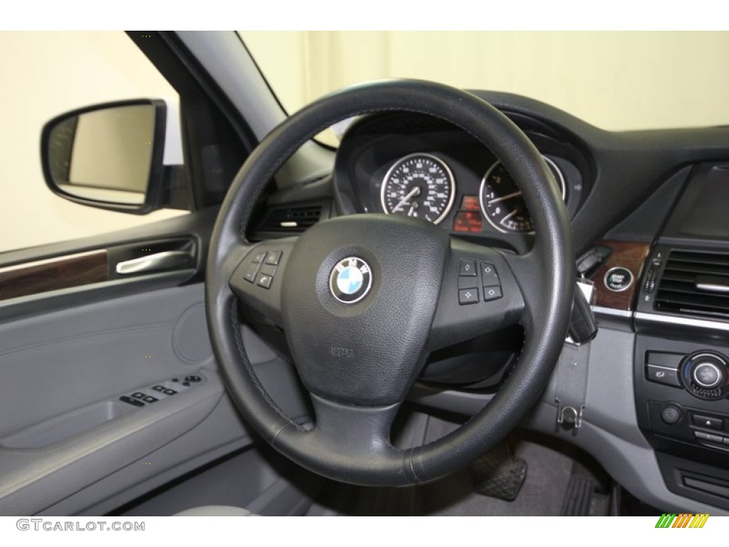 2007 BMW X5 3.0si Gray Steering Wheel Photo #77910412