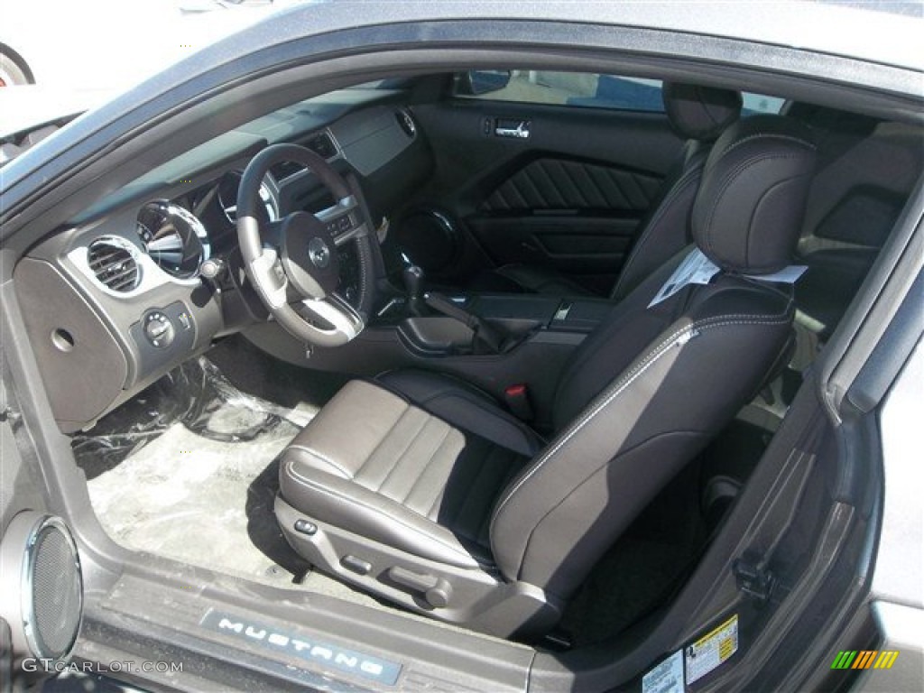 Charcoal Black Interior 2014 Ford Mustang GT Premium Coupe Photo #77910460