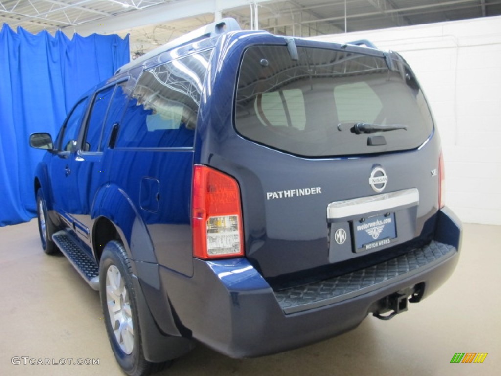 2008 Pathfinder SE V8 4x4 - Majestic Blue / Cafe Latte photo #5