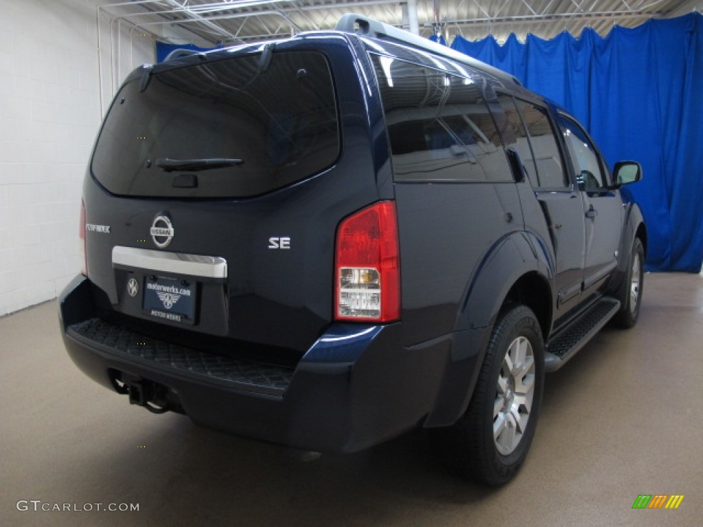 2008 Pathfinder SE V8 4x4 - Majestic Blue / Cafe Latte photo #7