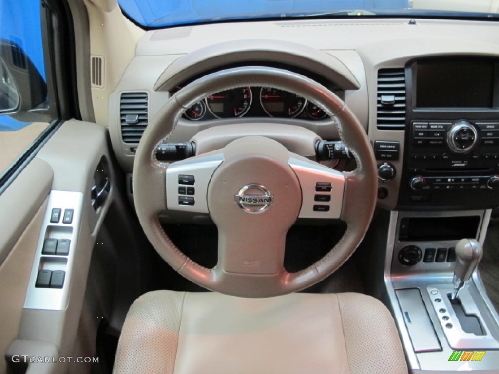 2008 Nissan Pathfinder SE V8 4x4 Cafe Latte Dashboard Photo #77910742