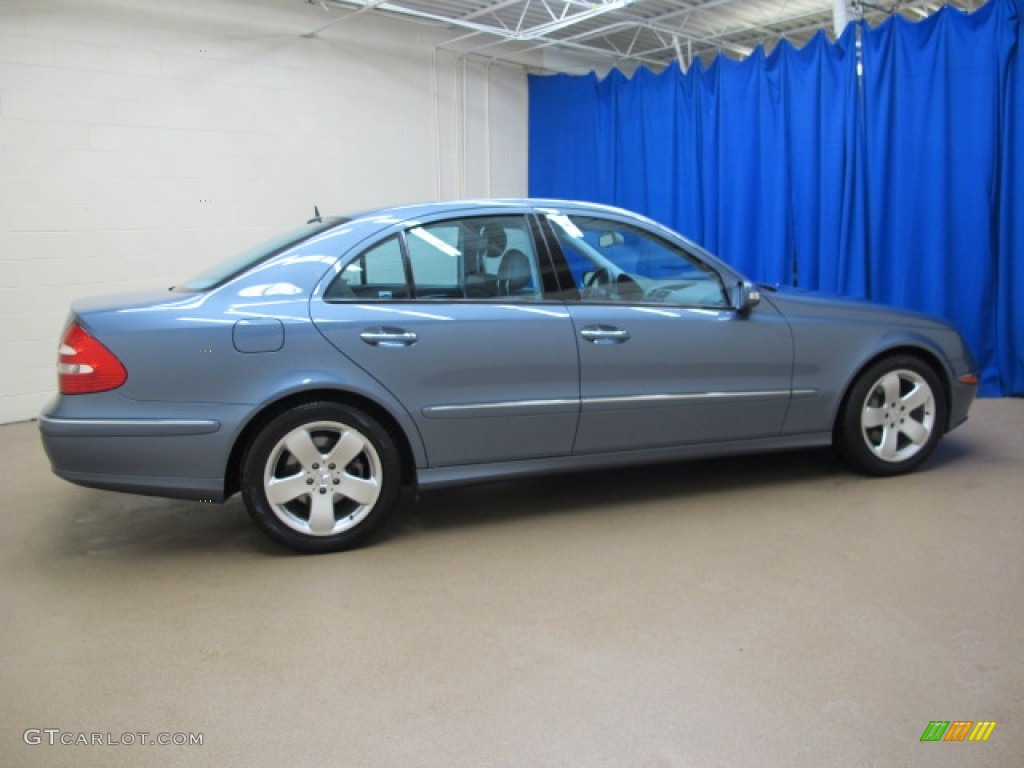 2004 E 500 Sedan - Platinum Blue Metallic / Ash photo #8