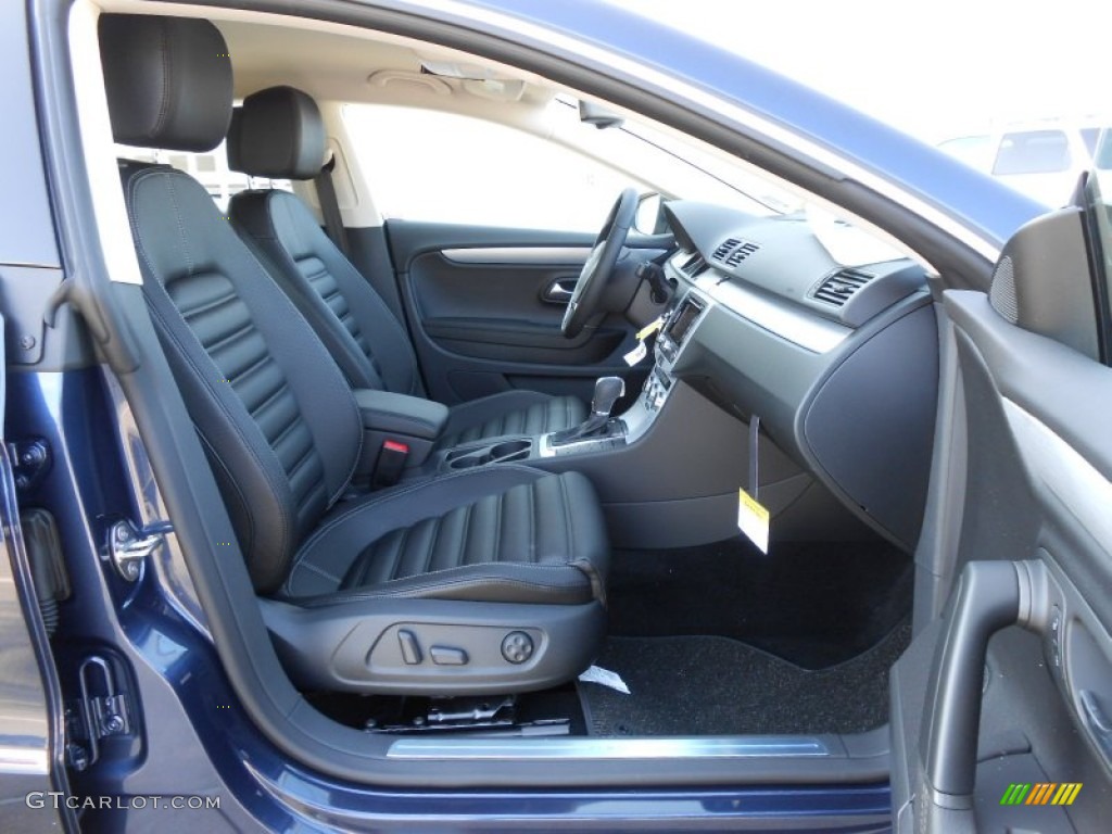 Black Interior 2013 Volkswagen CC Sport Plus Photo #77911294