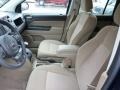 2013 Jeep Compass Dark Slate Gray/Light Pebble Interior Front Seat Photo