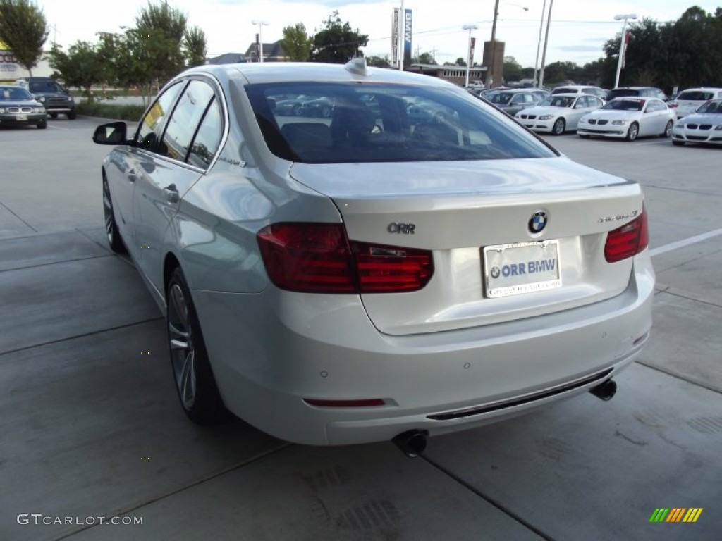 2013 3 Series ActiveHybrid 3 Sedan - Mineral White Metallic / Black photo #4