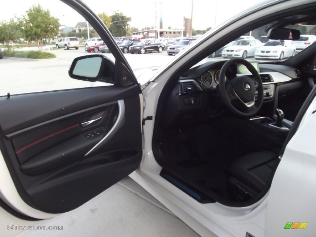 2013 3 Series ActiveHybrid 3 Sedan - Mineral White Metallic / Black photo #8