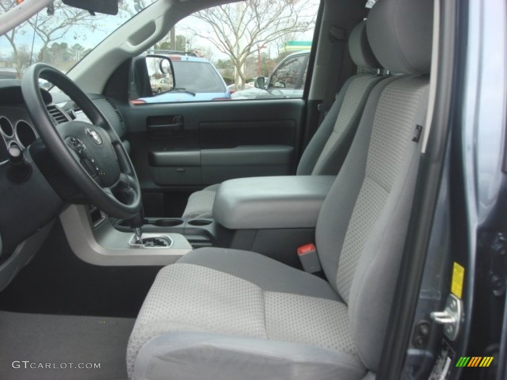 2010 Tundra Double Cab 4x4 - Slate Gray Metallic / Graphite Gray photo #9