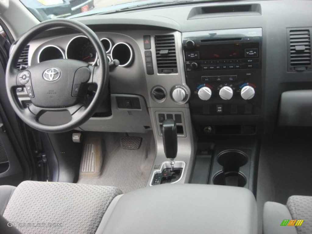 2010 Tundra Double Cab 4x4 - Slate Gray Metallic / Graphite Gray photo #12