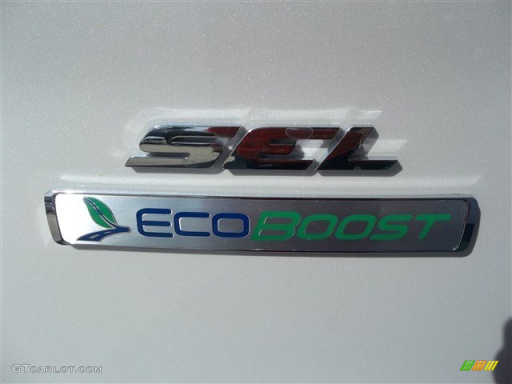 2013 Escape SEL 1.6L EcoBoost - White Platinum Metallic Tri-Coat / Medium Light Stone photo #7