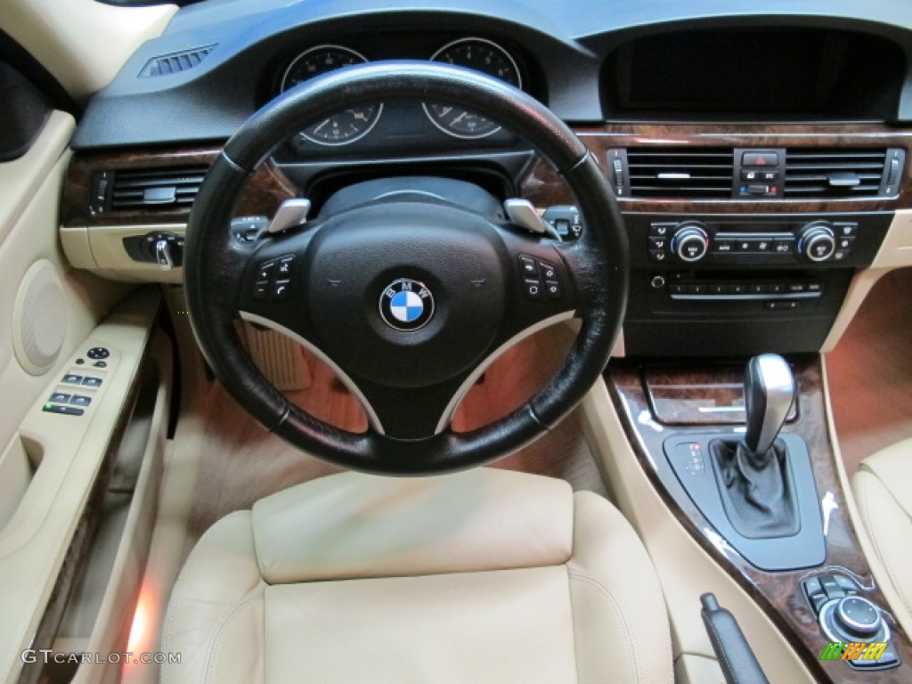 2009 BMW 3 Series 335i Sedan Beige Dashboard Photo #77913577