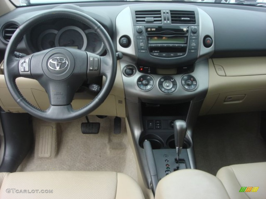 2010 Toyota RAV4 Limited V6 4WD Sand Beige Dashboard Photo #77913706