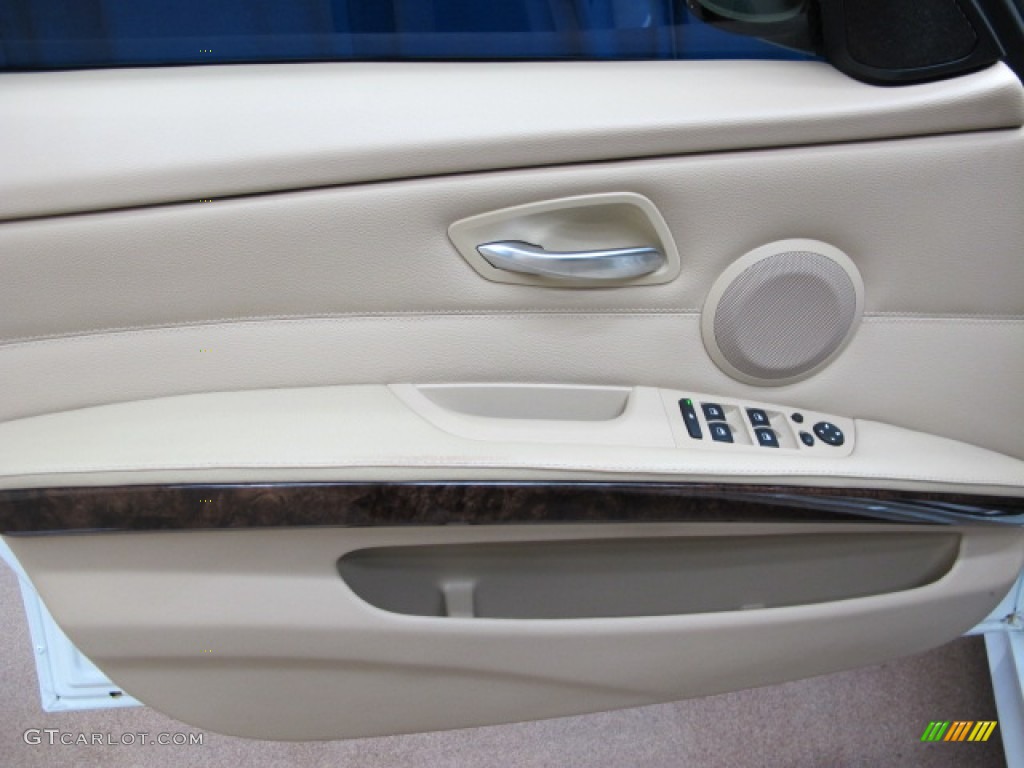 2009 BMW 3 Series 335i Sedan Beige Door Panel Photo #77913817