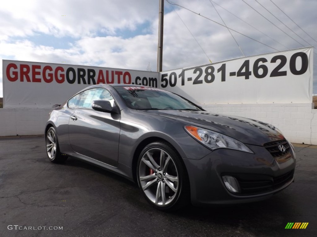 2011 Genesis Coupe 3.8 Grand Touring - Nordschleife Gray / Black Leather photo #1