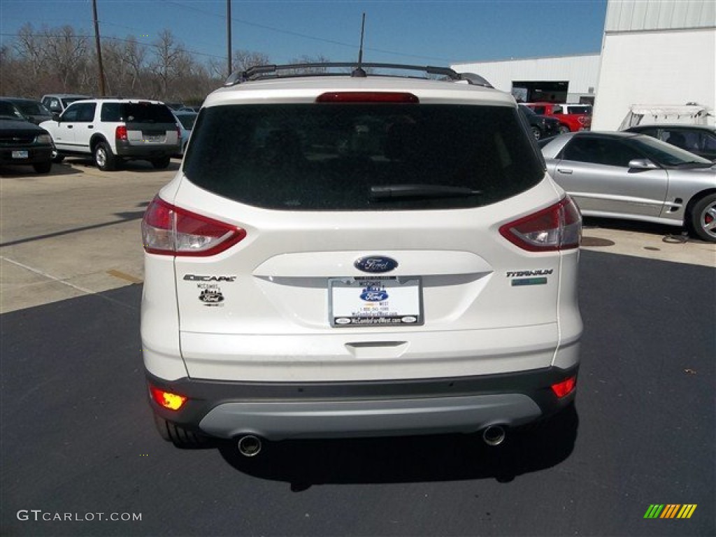 2013 Escape Titanium 2.0L EcoBoost - White Platinum Metallic Tri-Coat / Charcoal Black photo #5