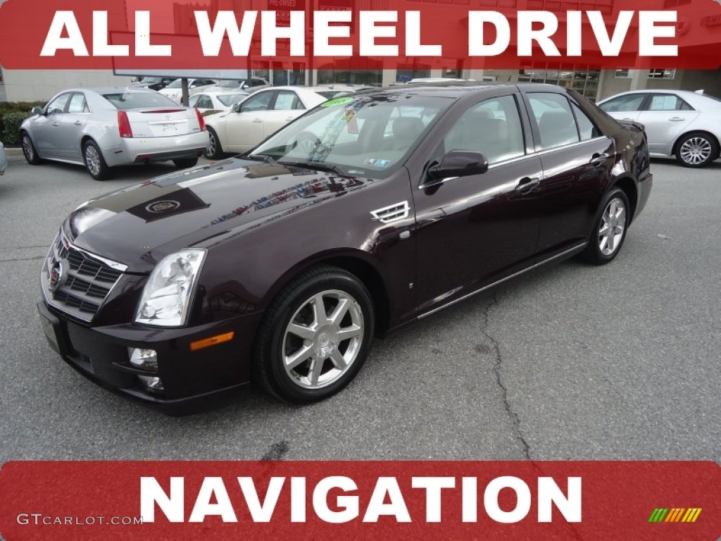 2008 STS 4 V6 AWD - Black Cherry / Cashmere photo #1