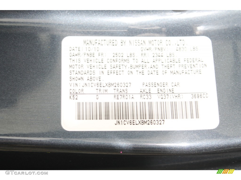 2011 G 37 x AWD Coupe - Blue Slate / Graphite photo #29