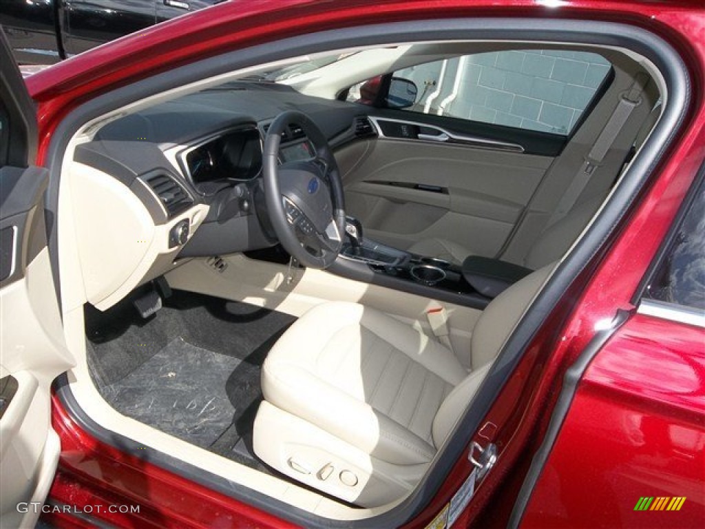2013 Fusion SE 1.6 EcoBoost - Ruby Red Metallic / Dune photo #19