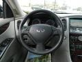2009 Infiniti EX Stone Interior Steering Wheel Photo