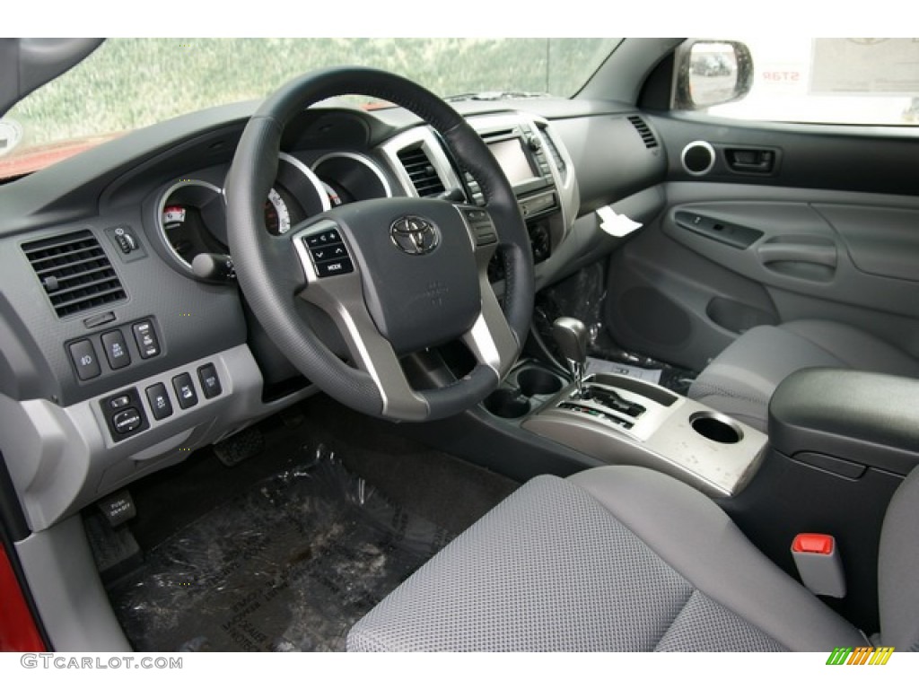 Graphite Interior 2013 Toyota Tacoma TX Pro Double Cab 4x4 Photo #77918197